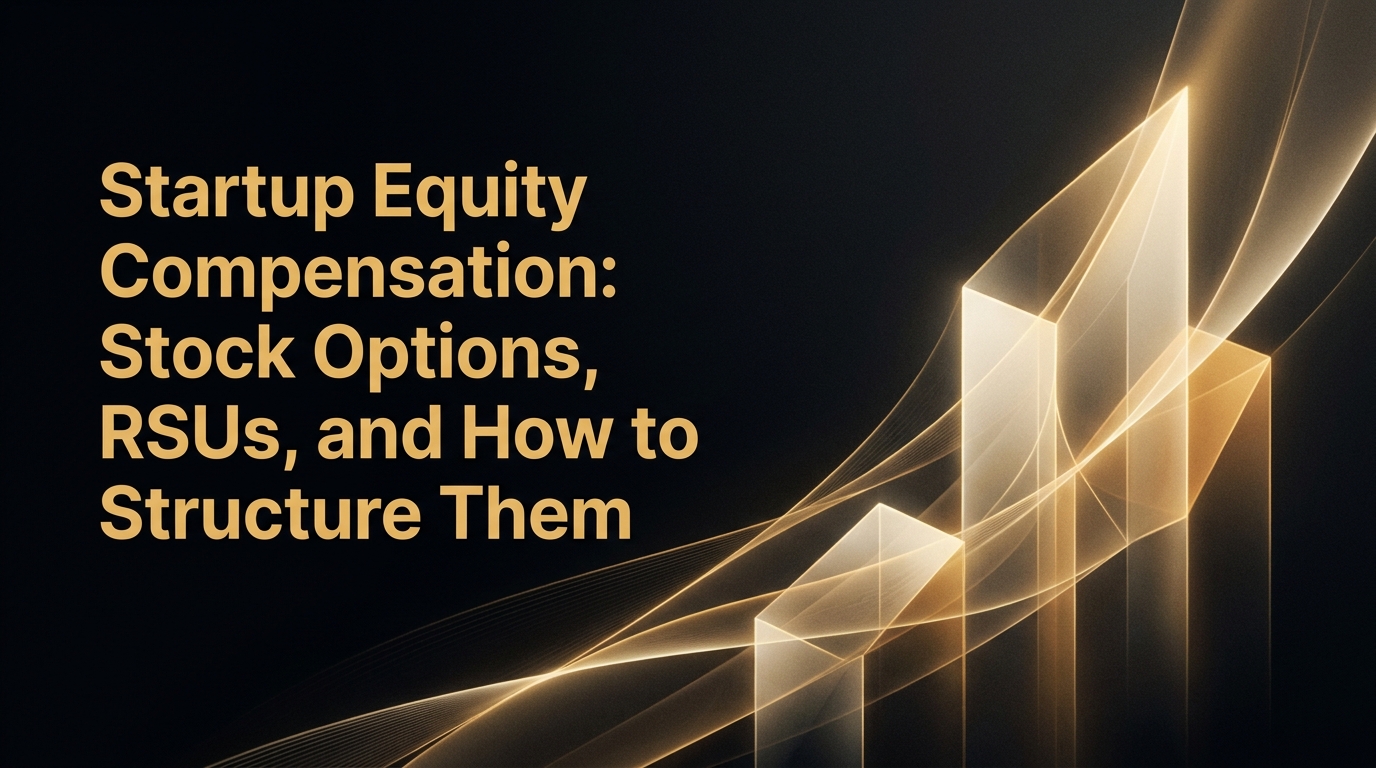 Startup Equity Compensation: Stock Options, RSUs, and How to Structure Them